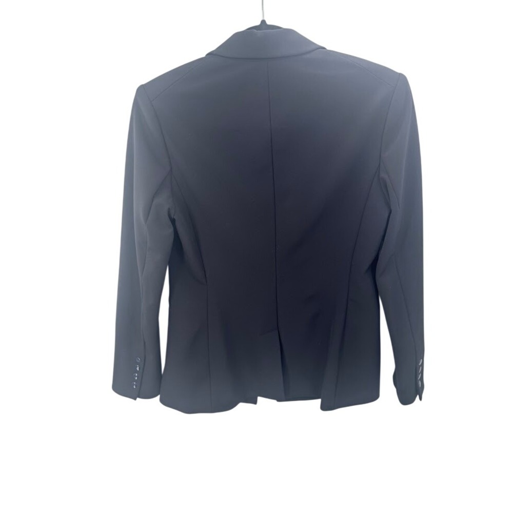 Veronica Beard Scuba Blazer Navy Blue Single Button Peak Lapel Size 2 - Picture 7 of 11